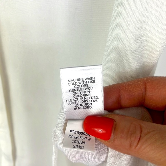 Fever sleeveless collared button down high/low tunic Sz XL - Picture 12 of 12